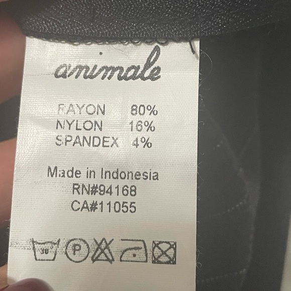 Charcoal gray pinstripe pencil skirt maxi with black side panels and border. - Picture 14 of 14